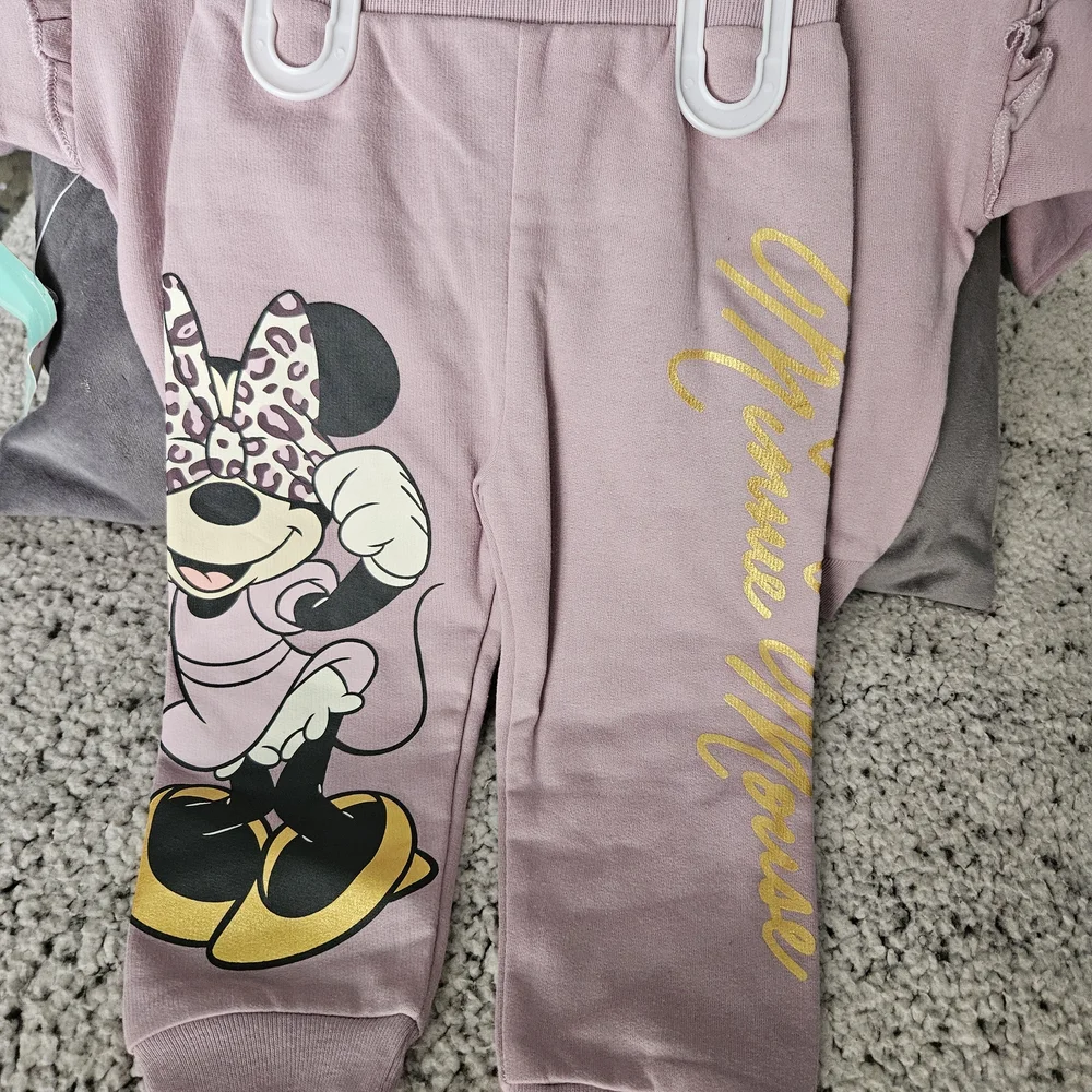 NWT Minnie Mouse Kids Jogger Set - Purple
